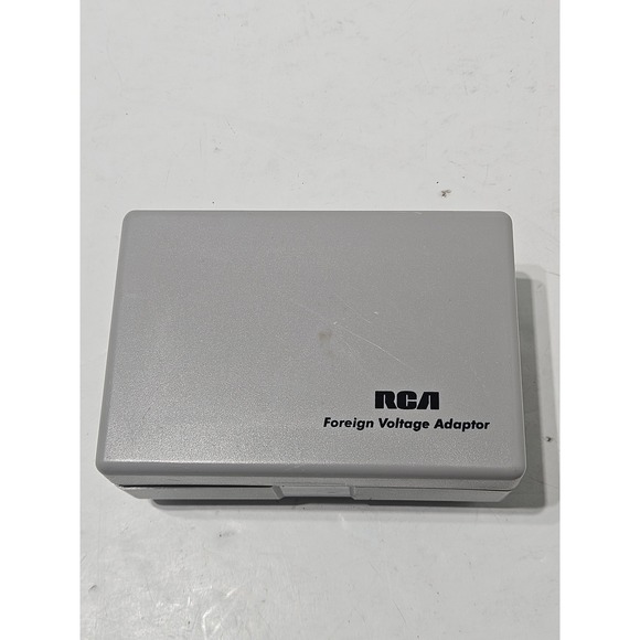 RCA Foreign Voltage Adaptor Travel Converter Dual Wattage 50W/1600W Gray - Picture 1 of 6